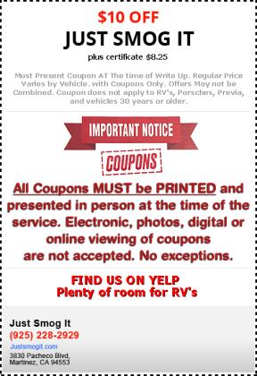 Smog Coupons Pacheco