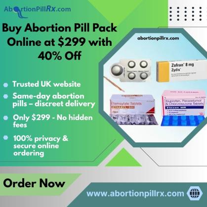 Buy Abortion Pill Pack Online at $299 with 40% Off