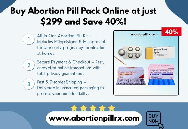 Buy Abortion Pill Pack Online at just $299 and Save 40%!