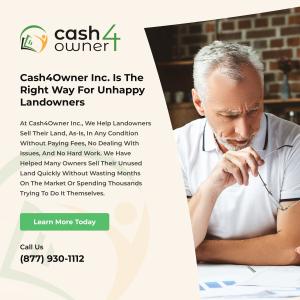 Sell land for cash Texas