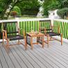 Turn your patio into a luxe escape with this 3-Piece Acacia Furniture Set